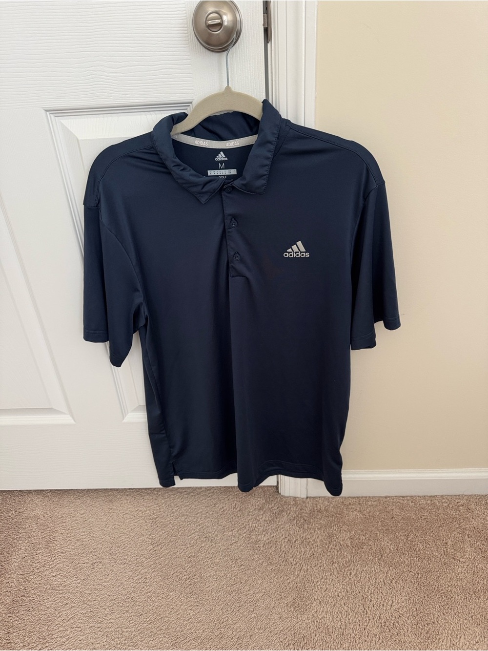 adidas Men’s Navy Blue Athletic Polo